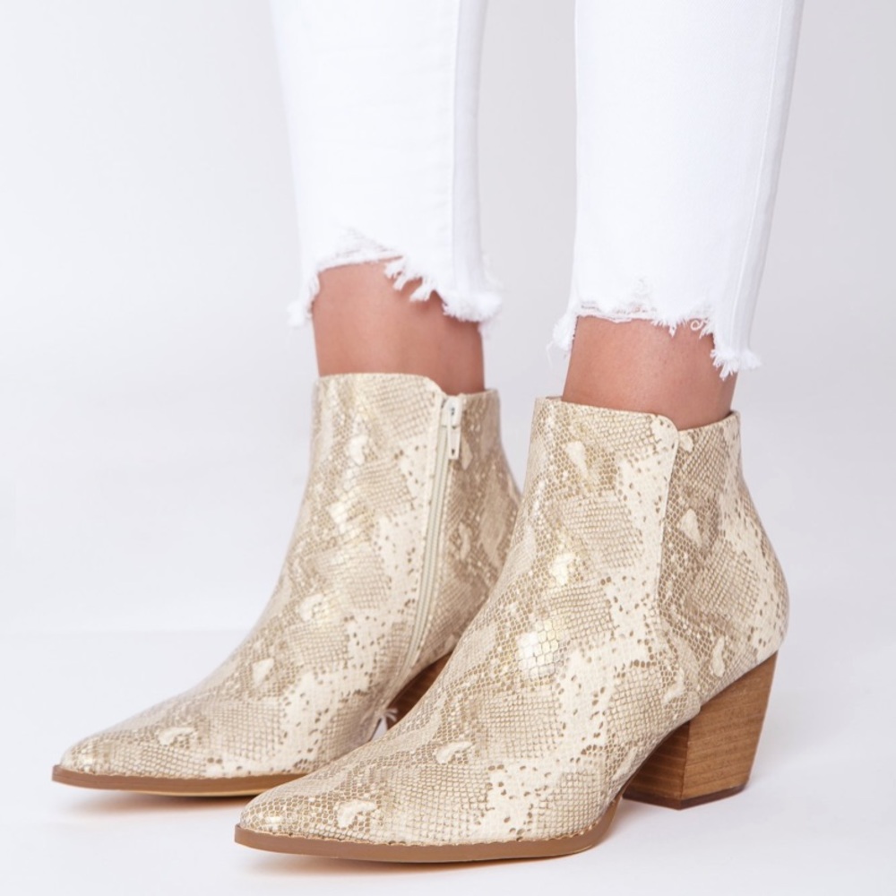 Coconuts by Matisse Astoria Snakeskin Bootie